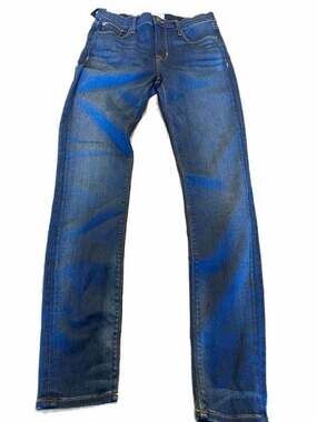Hudson Nico Midrise Super Skinny Elysian Denim Jeans Size 28